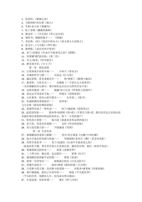 智慧女人书籍必读