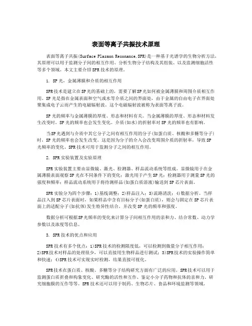 表面等离子共振技术原理