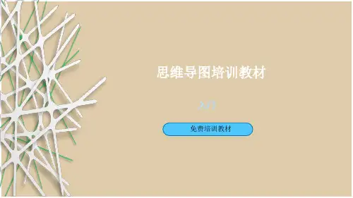 思维导图培训教材PPT