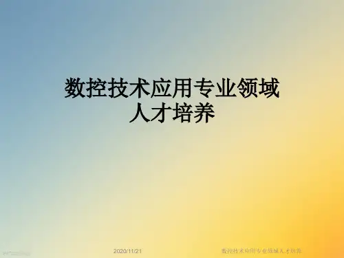 数控技术应用专业领域人才培养