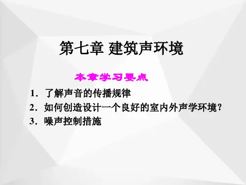 建筑声环境ppt