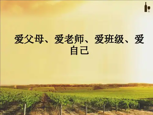 爱父母、爱老师、爱班级、爱自己ppt课件