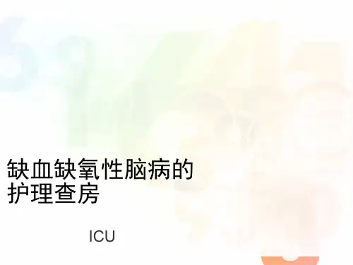 缺血缺氧性脑病的护理查房 ppt课件