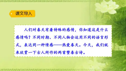 二年级下册语文课件-1.古诗二首 部编版(共28张PPT)