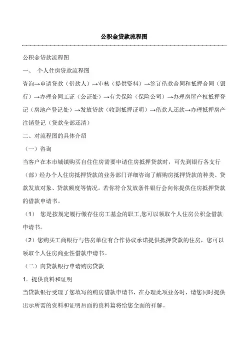 公积金贷款流程(个人保存以备参考)
