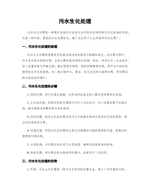 污水生化处理