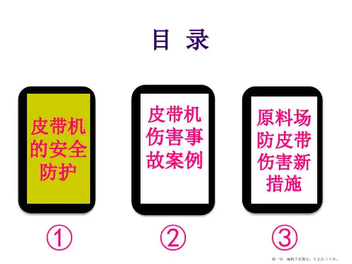 皮带机的安全防护及事故案例