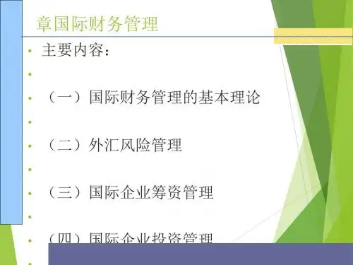 国际财务管理的基本理论(PPT 64张)