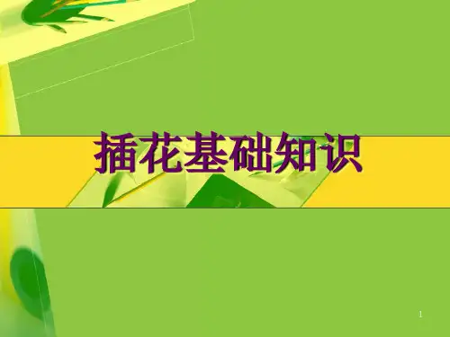 插花基础知识ppt课件