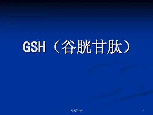 谷胱甘肽GSH的介绍