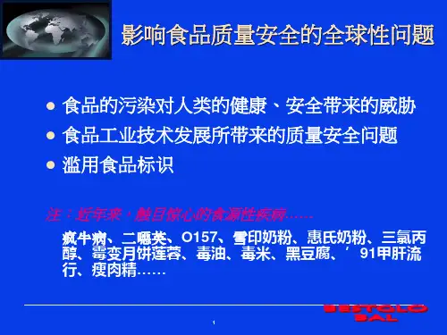 食品质量安全控制技术的发展