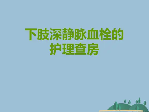 下肢深静脉血栓的护理查房