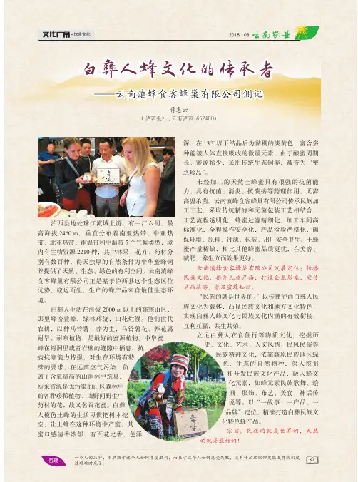 白彝人蜂文化的传承者——云南滇蜂食客蜂巢有限公司侧记