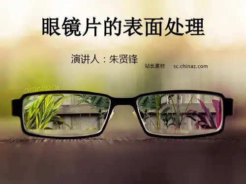 眼镜片膜的处理