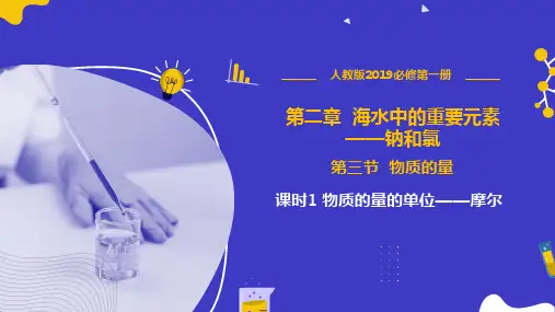 第3节 第1课时 物质的量的单位——摩尔(课件)高一化学(人教版2019必修第一册)