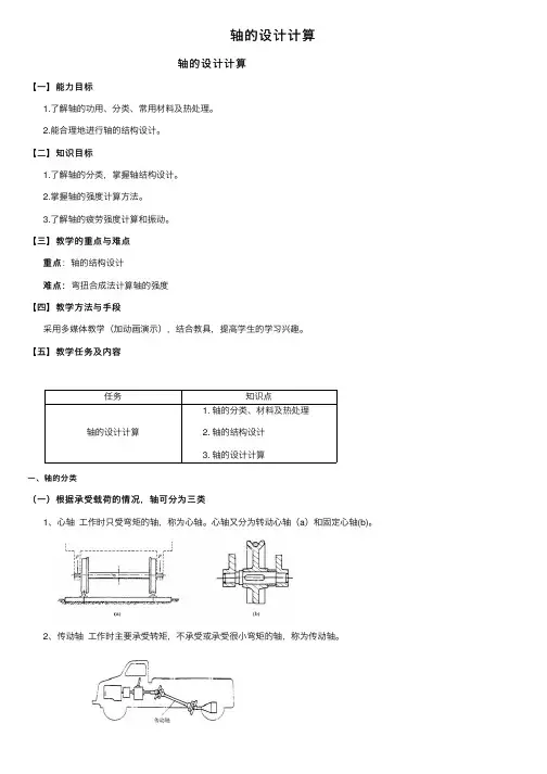 轴的设计计算