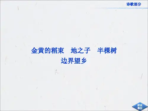 《边界望乡》课件(人教版选修《中国现代诗歌散文欣赏》)