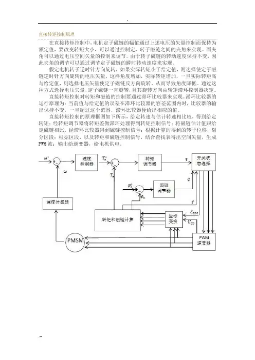 直接转矩控制原理