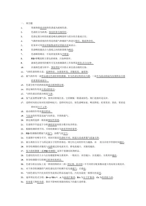 液相色谱题库