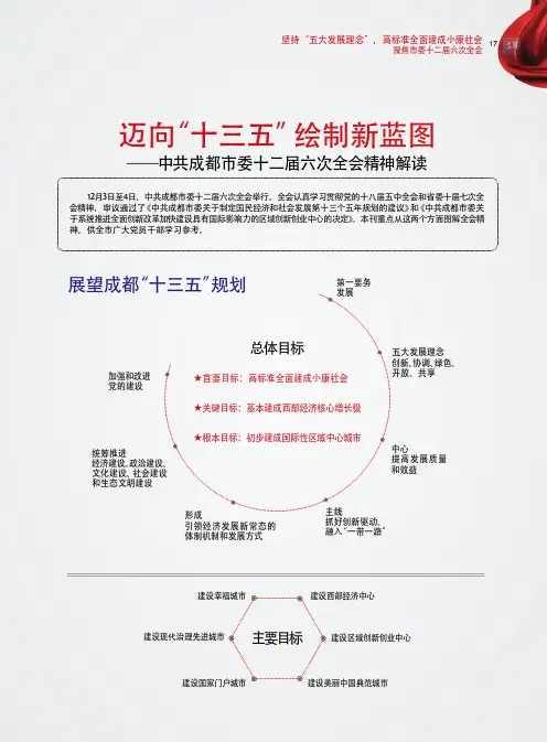 迈向“十三五”绘制新蓝图——中共成都市委十二届六次全会精神解读