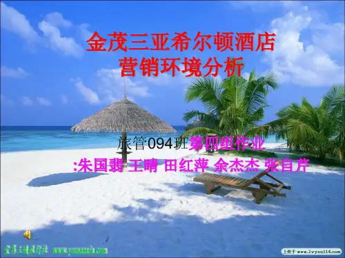 金茂三亚希尔顿酒店营销环境分析新科学院09旅游管