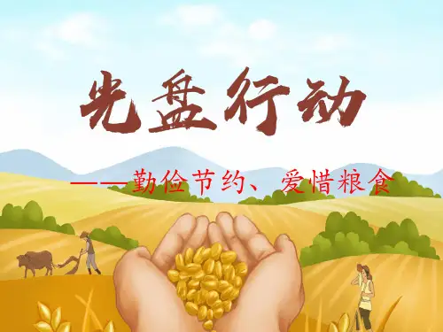 节约粮食主题班会课件
