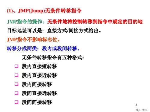 80X86指令系统13课件