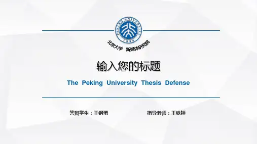 论文答辩课题报告文理工科公科通用学术性PPT模板