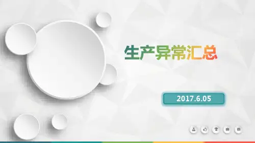生产异常汇总报告22w