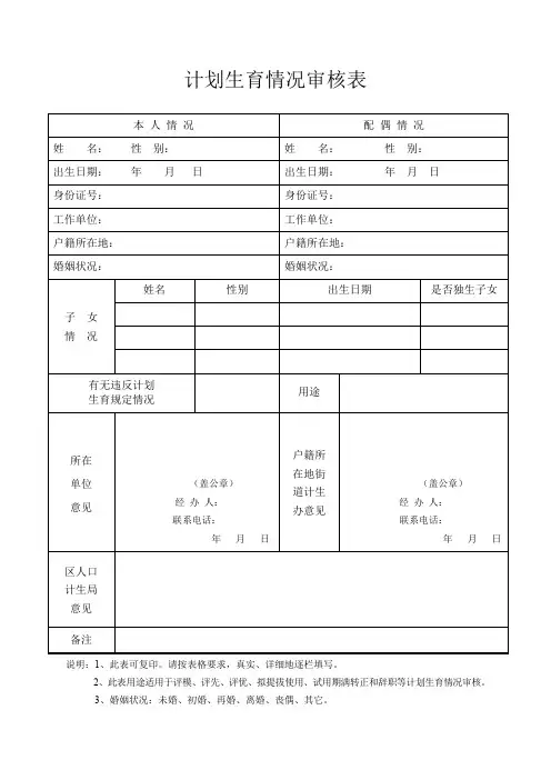 计划生育情况审核表.doc