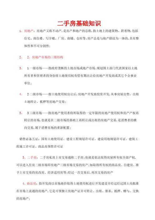 二手房基础知识