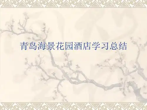 青岛学习报告
