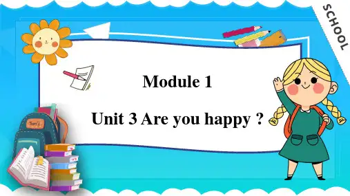 M1U3Areyouhappy(课件)-四年级英语上册(沪教牛津版深圳)