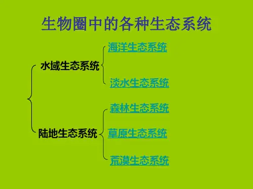生态系统中的能量流动和物质循环课件(苏教版)