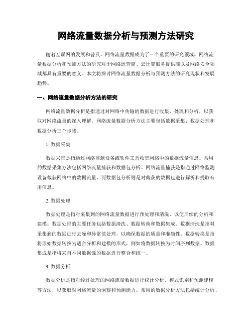 网络流量数据分析与预测方法研究