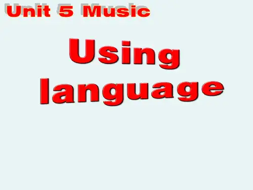 人教版英语必修二Unit5 using language(共22张PPT )PPT精品课件