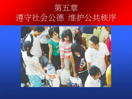 遵守社会公德维护公共秩序思想道德修养与法律基础国家级精品课程10页