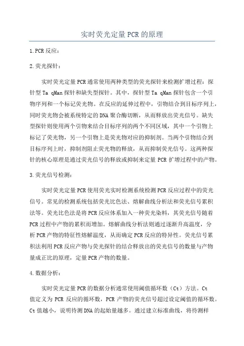 实时荧光定量PCR的原理