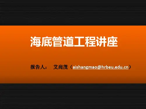 海底管道工程讲座