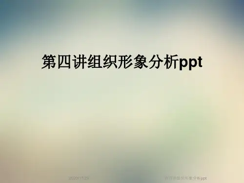 第四讲组织形象分析ppt