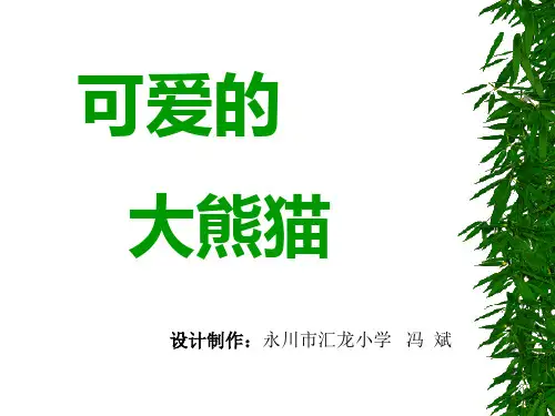可爱的大熊猫PPT课件