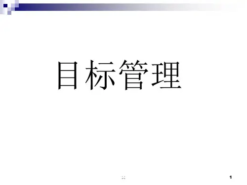 目标管理(MBO)模板.ppt