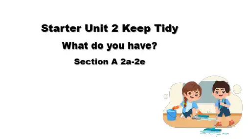 人教版(2024)七年级英语上册Starter Unit2 SectionA2a---2d课件