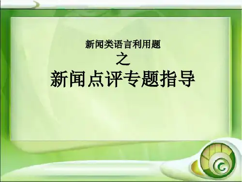 新闻点评课件