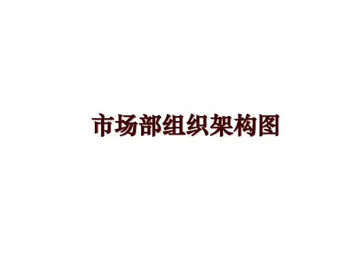 最新市场部组织架构图
