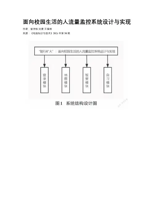 面向校园生活的人流量监控系统设计与实现