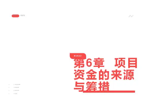 项目融资的资金来源与结构