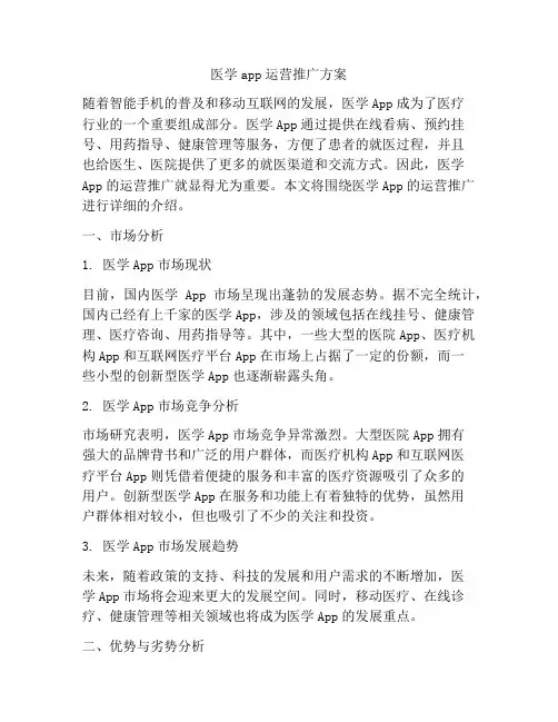 医学app运营推广方案