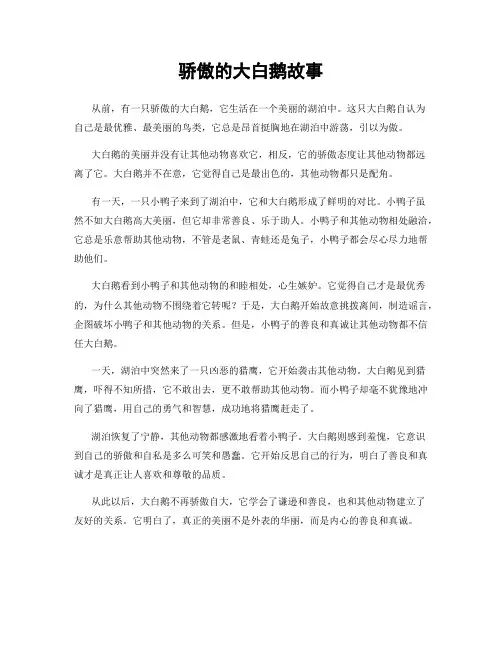骄傲的大白鹅故事