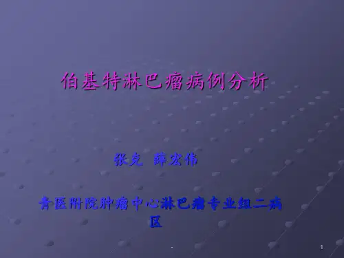 伯基特淋巴瘤ppt课件